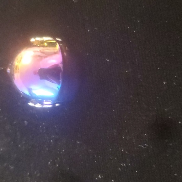 New Rainbow Titanium Hematite Skull Pendant. - Picture 6 of 7